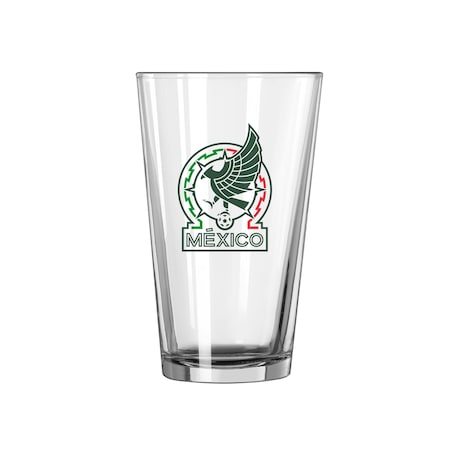 Logo Brands Mexico Mens Soccer Team 16oz Swagger Pint Glass C4676-G16P-17